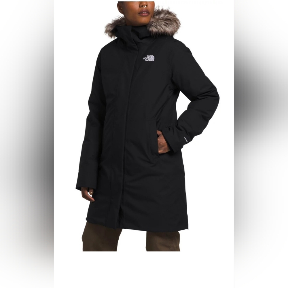 NEW.  North Face Black Parka Coat